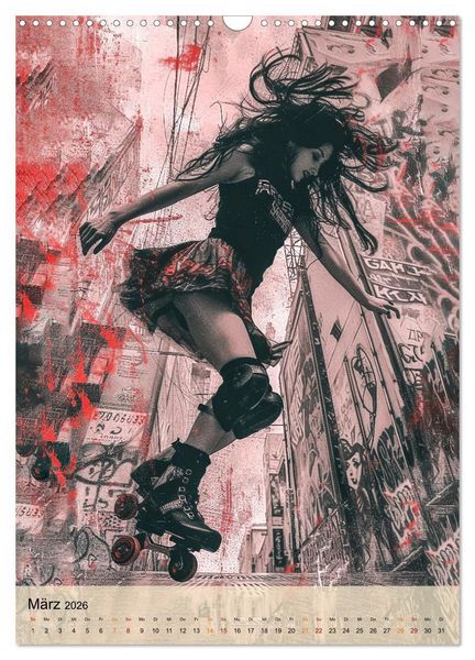 Produktbild: Rollerblades - einfach cool (Wandkalender 2026 DIN A3 hoch), CALVENDO Monatskalender