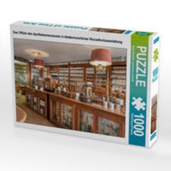 CALVENDO Puzzle Das Offizin des Apothekenmuseums in biedermeierlicher Wurzelholzausstattung 1000 Teile Lege-Größe 64x48cm Foto-Puzzle für glückliche