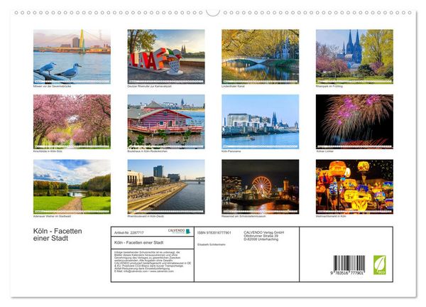 Produktbild: K&ouml;ln - Facetten einer Stadt (hochwertiger Premium Wandkalender 2027 DIN A2 quer), Kunstdruck in Hochglanz