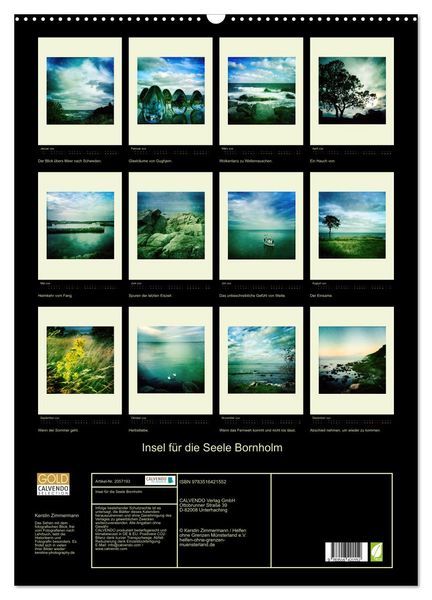 Produktbild: Insel f&uuml;r die Seele Bornholm (Wandkalender 2026 DIN A2 hoch), CALVENDO Monatskalender