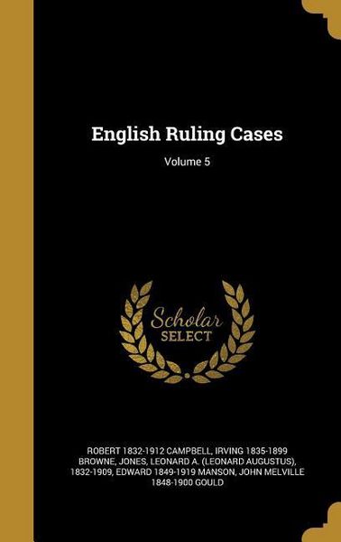 Produktbild: English Ruling Cases; Volume 5