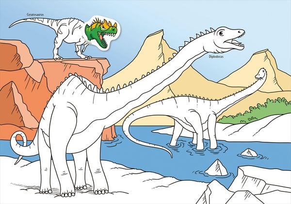 Produktbild: Mein Sticker-Malbuch. Dinosaurier