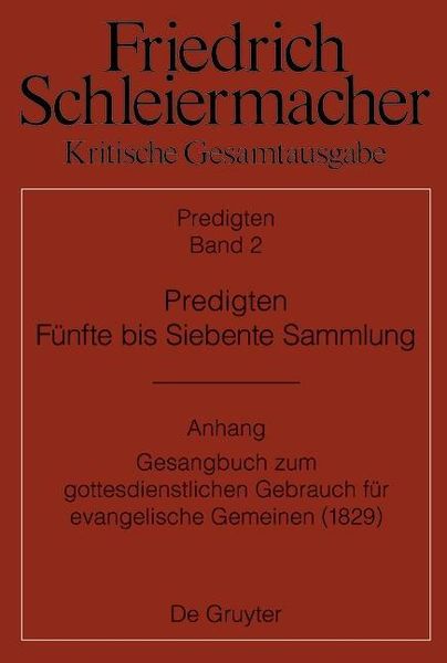 Produktbild: Predigten. F&uuml;nfte bis Siebente Sammlung (1826-1833)