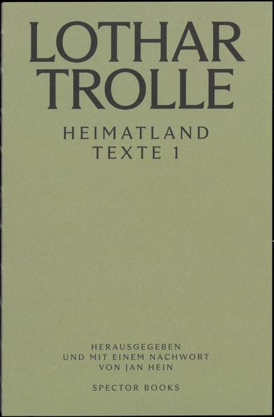 Produktbild: Lothar Trolle: Heimatland