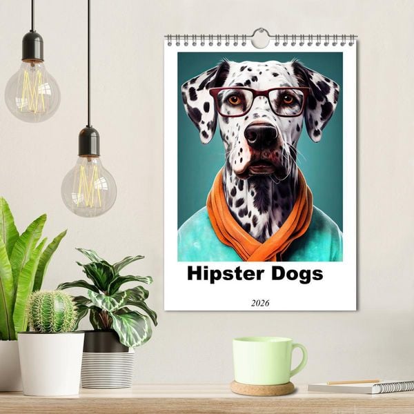 Produktbild: Hipster Dogs (Wall Calendar 2026 DIN A4 portrait), CALVENDO 12 Month Wall Calendar
