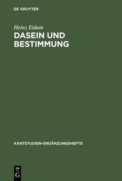 Produktbild: Dasein und Bestimmung