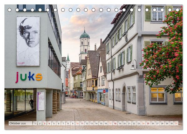 Produktbild: Biberach an der Ri&szlig; Impressionen (Tischkalender 2026 DIN A5 quer), CALVENDO Monatskalender