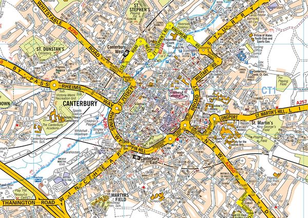 Produktbild: Canterbury Pocket Street Map