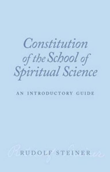 Produktbild: Constitution of the School of Spiritual Science