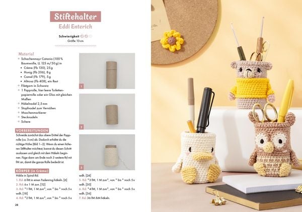 Produktbild: Knuffige Amigurumi f&uuml;r den Schreibtisch