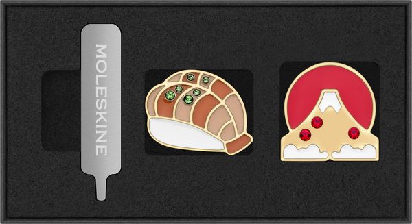 Produktbild: Moleskine Country Pins Japan (2er-Set), Nigir + Berg Fuji