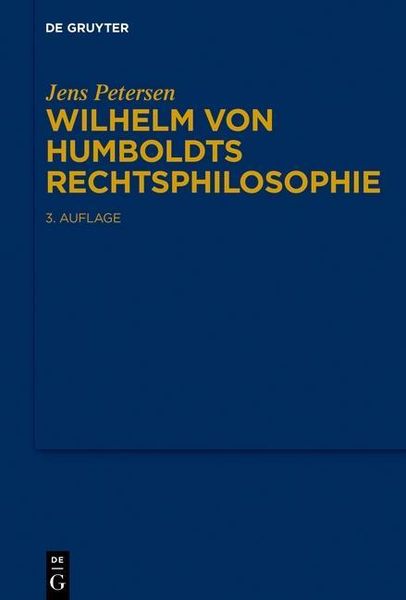 Produktbild: Wilhelm von Humboldts Rechtsphilosophie