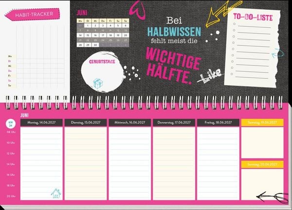 Produktbild: Tischkalender 2027 quer: Am Ende der Nerven ist noch l&auml;ngst nicht Feierabend