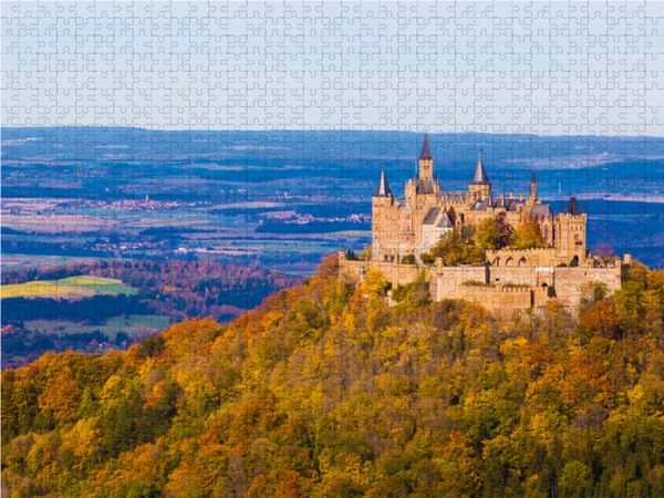 Produktbild: CALVENDO Puzzle Burg Hohenzollern bei Hechingen 1000 Teile Lege-Gr&ouml;&szlig;e 64 x 48 cm Foto-Puzzle Bild von Werner Dieterich