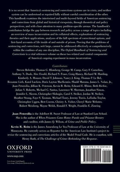 Produktbild: The Oxford Handbook of Sentencing and Corrections