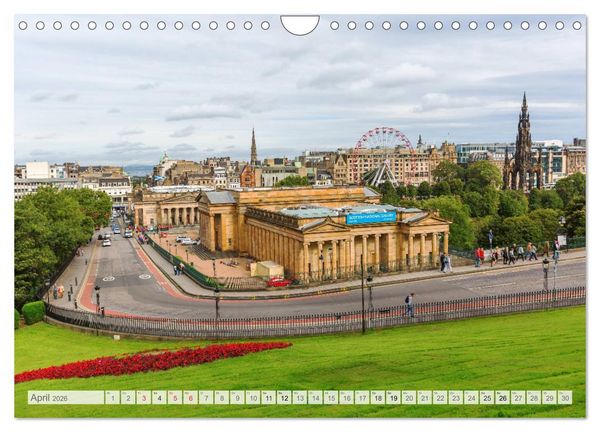 Produktbild: Edinburgh - Impressionen aus der schottischen Hauptstadt (Wandkalender 2026 DIN A4 quer), CALVENDO Monatskalender