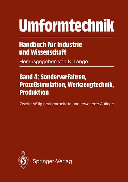 Produktbild: Umformtechnik Handbuch f&uuml;r Industrie und Wissenschaft