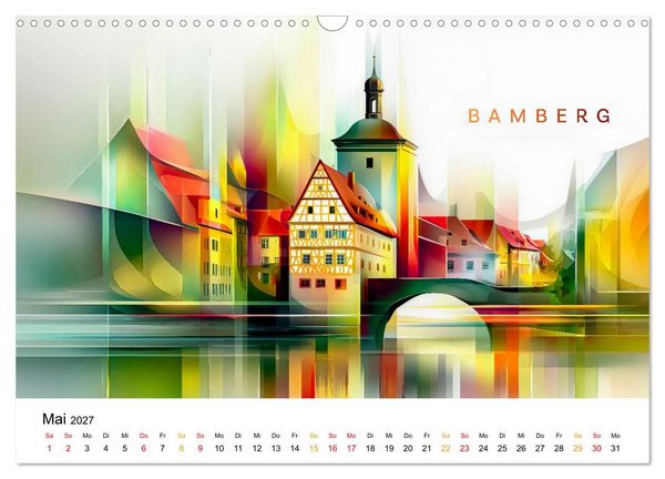 Produktbild: Deutschland St&auml;dte - Premium Edition (Wandkalender 2027 DIN A3 quer), CALVENDO Monatskalender