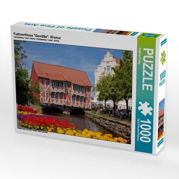 Produktbild: CALVENDO Puzzle Fachwerkhaus "Gew&ouml;lbe", Wismar | 1000 Teile Lege-Gr&ouml;&szlig;e 64x48cm Foto-Puzzle f&uuml;r gl&uuml;ckliche Stunden
