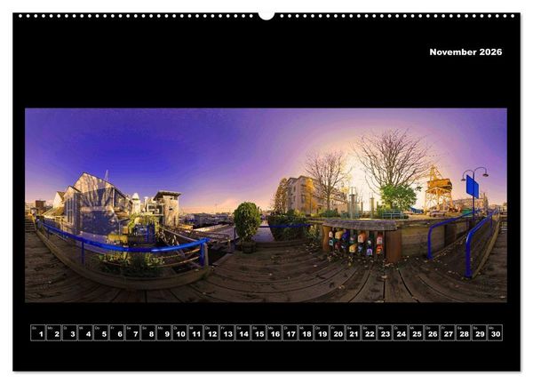 Produktbild: Vancouver / Kanada in faszinierender 360&deg; Panorama-Photographie (hochwertiger Premium Wandkalender 2026 DIN A2 quer), Kunstdruck in Hochglanz