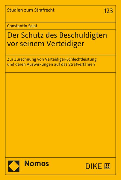 Produktbild: Der Schutz des Beschuldigten vor seinem Verteidiger