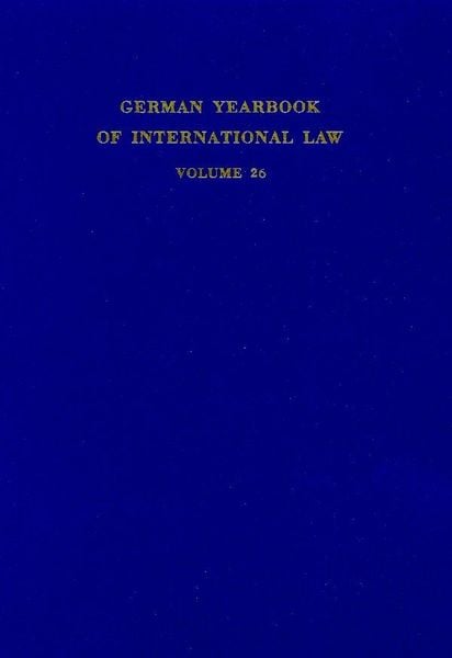 Produktbild: German Yearbook of International Law - Jahrbuch f&uuml;r Internationales Recht.