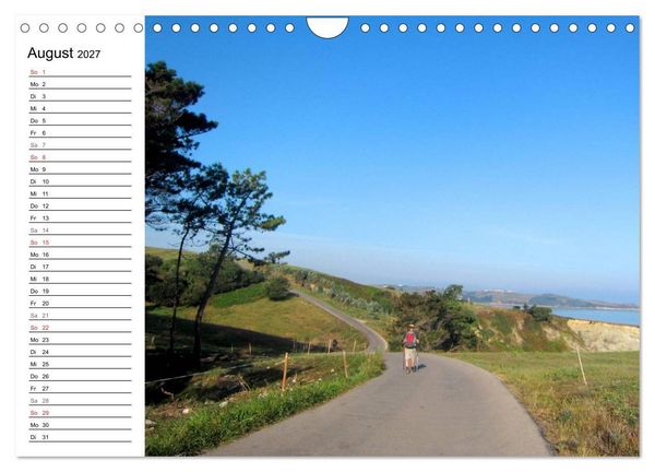 Produktbild: Camino del norte - K&uuml;stenweg (Wandkalender 2027 DIN A4 quer), CALVENDO Monatskalender