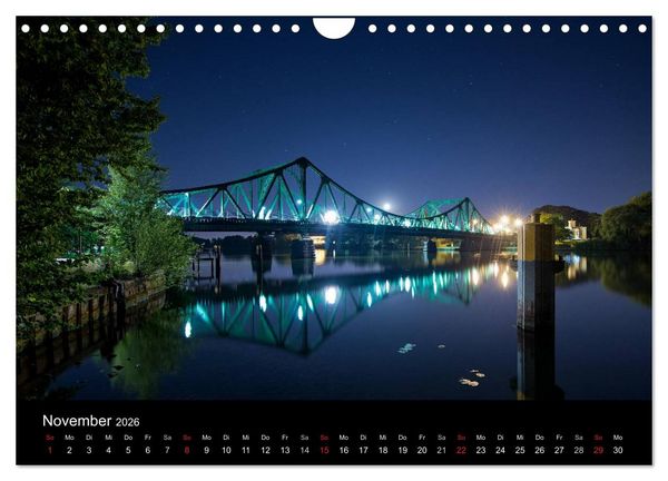 Produktbild: Berlin zwischen Tag und Nacht (Wandkalender 2026 DIN A4 quer), CALVENDO Monatskalender