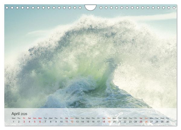Produktbild: Melody of the waves (Wall Calendar 2026 DIN A4 landscape), CALVENDO 12 Month Wall Calendar