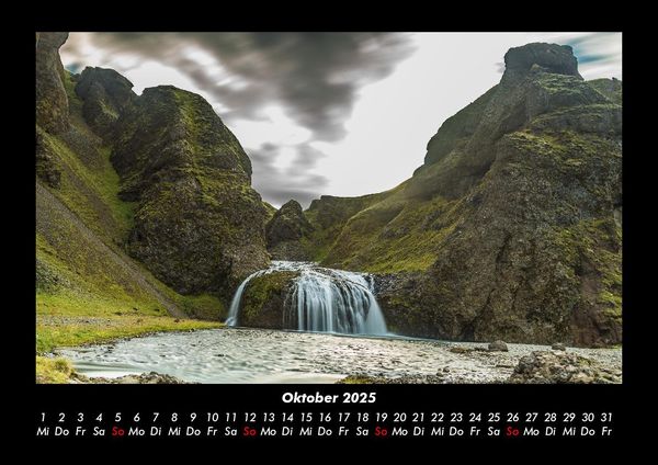 Produktbild: Wasserf&auml;lle 2025 Fotokalender DIN A3