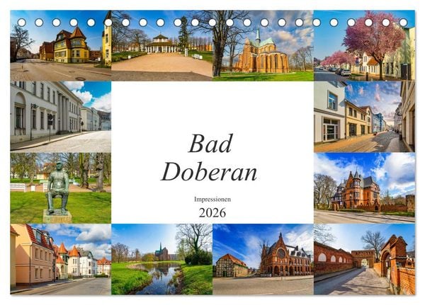 Produktbild: Bad Doberan Impressionen (Tischkalender 2026 DIN A5 quer), CALVENDO Monatskalender