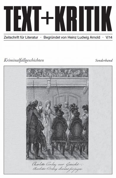 Produktbild: TEXT+KRITIK Sonderband - Kriminalfallgeschichten
