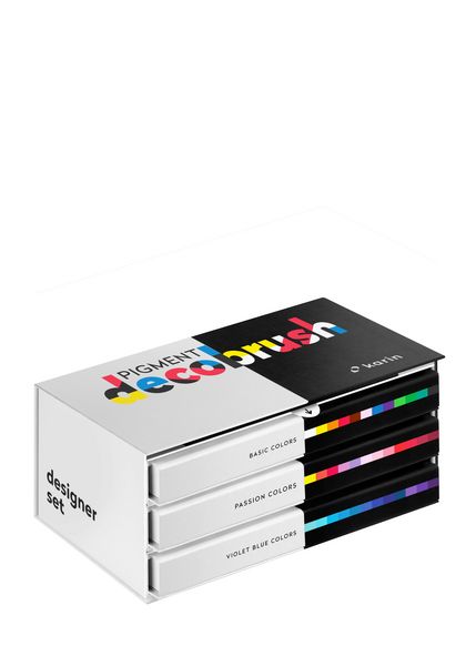 Produktbild: KARIN Marker PIGMENT decobrush DESIGNER Set, 36er Set