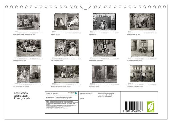 Produktbild: Faszination Glasplatten-Photographie (Wandkalender 2026 DIN A4 quer), CALVENDO Monatskalender