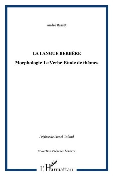Produktbild: Langue berbere morphologie leverbe