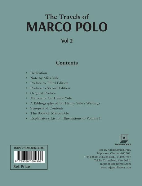 Produktbild: The Travels of Marco Polo Volume - II