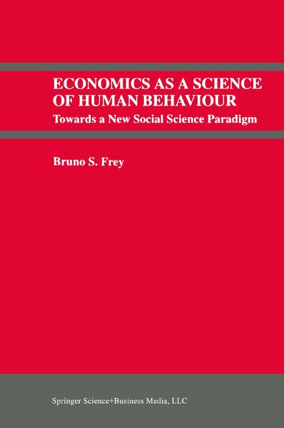 Produktbild: Economics As a Science of Human Behaviour