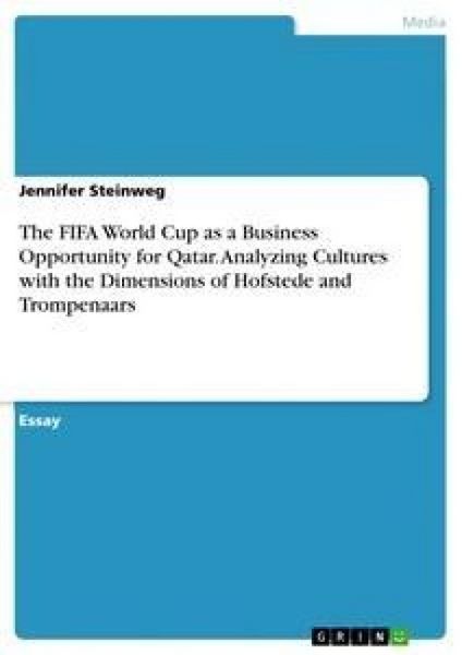 Produktbild: The FIFA World Cup as a Business Opportunity for Qatar. Analyzing Cultures with the Dimensions of Hofstede and Trompenaars