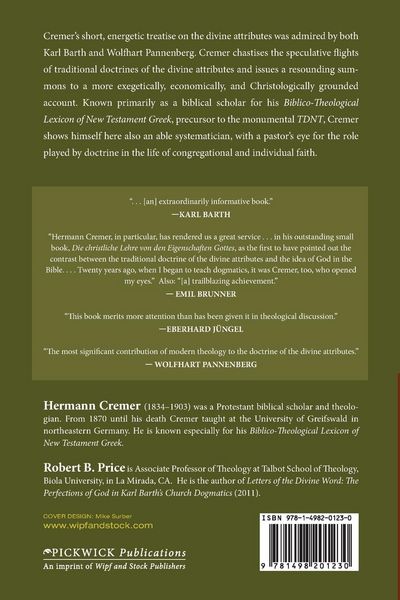 Produktbild: The Christian Doctrine of the Divine Attributes