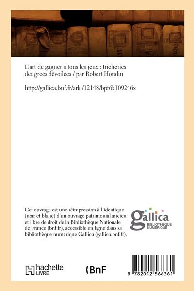 Produktbild: L'art de gagner &agrave; tous les jeux