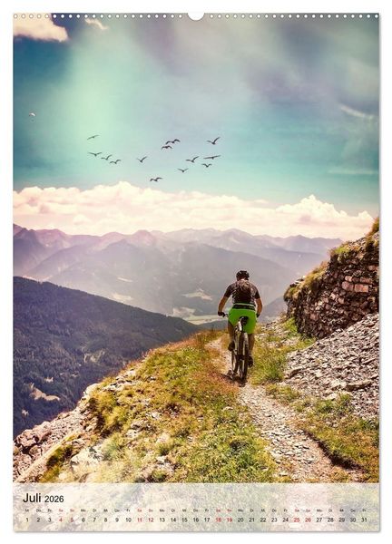 Produktbild: Mountainbike - einfach Spa&szlig; (hochwertiger Premium Wandkalender 2026 DIN A2 hoch), Kunstdruck in Hochglanz
