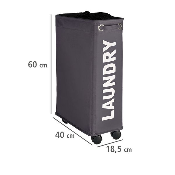 Produktbild: W&auml;schesammler Mod. Corno Grau, W&auml;schekorb, 43 l