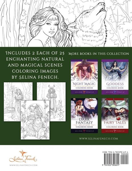 Produktbild: Natural Enchantment Coloring Book - Fantasy, Magic, and Animals