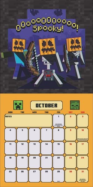 Produktbild: Minecraft Broschurkalender 2027