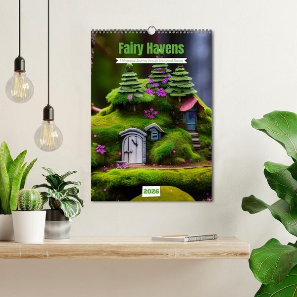 Produktbild: Tiny Fairy Havens (Wall Calendar 2026 DIN A3 portrait), CALVENDO 12 Month Wall Calendar