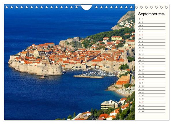 Produktbild: Dubrovnik - Perle der Adria (Wandkalender 2026 DIN A4 quer), CALVENDO Monatskalender