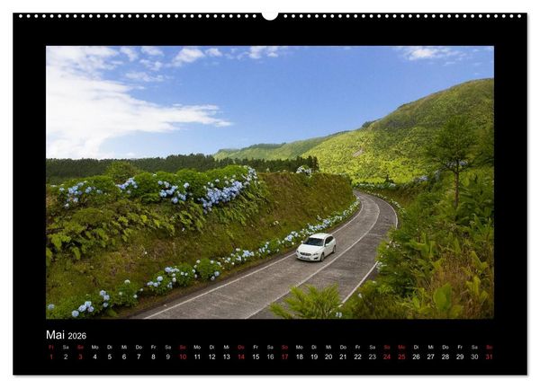 Produktbild: Azoren - S&atilde;o Miguel (hochwertiger Premium Wandkalender 2026 DIN A2 quer), Kunstdruck in Hochglanz