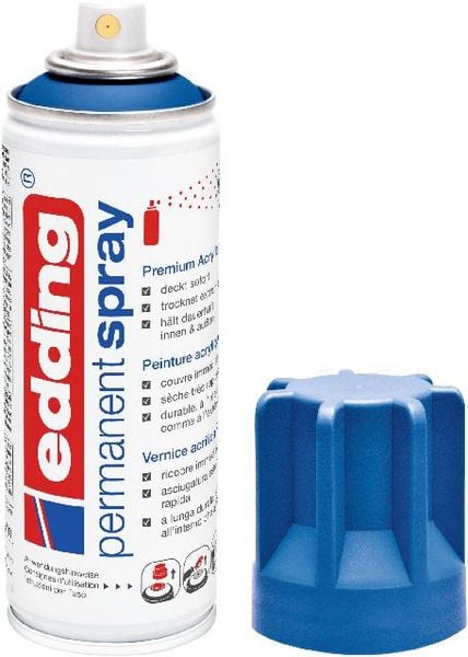 Produktbild: 5200 Permanent Spray, enzianblau matt, 200ml Premium Acryllack