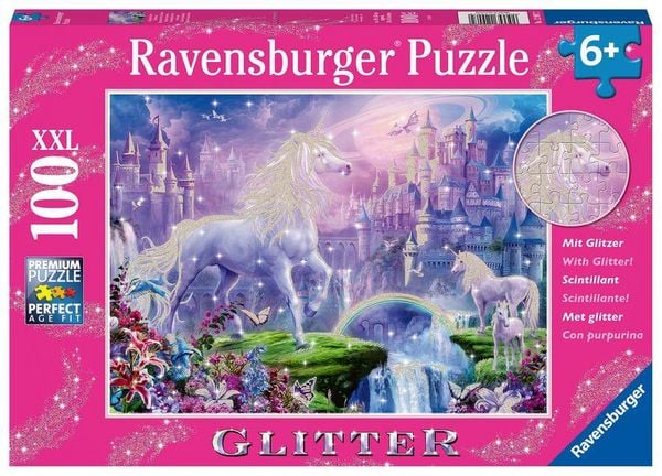 Produktbild: Unicorn Kingdom 100 PC XXL Glitter Puzzle