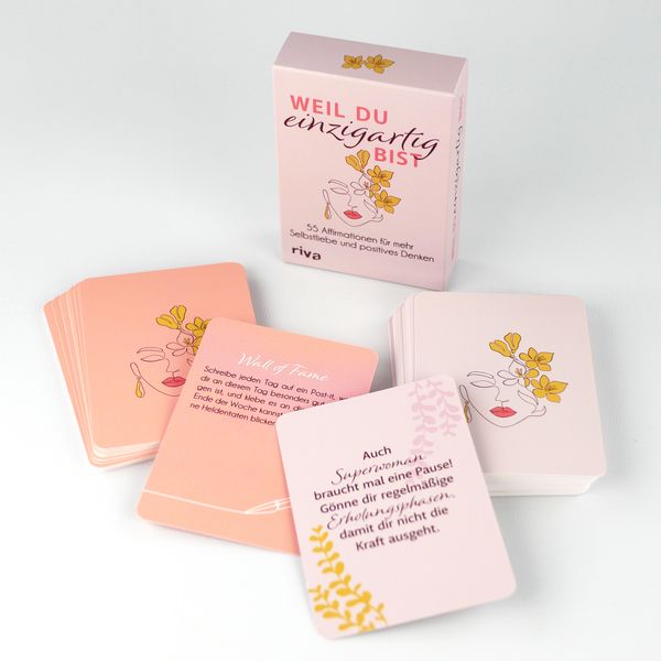 Produktbild: Weil du einzigartig bist &ndash; 55 Affirmationen f&uuml;r mehr Selbstliebe und positives Denken